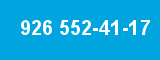 926 552-41-17